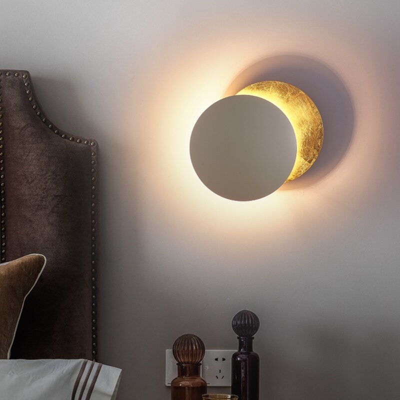 Wandleuchte | Sonnenfinsternis-Effekt Stilvoll Einzigartig LED Nachhaltig-Luzern Mode