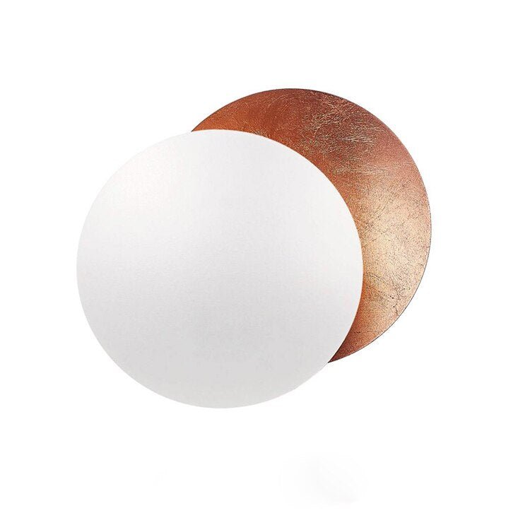 Wandleuchte | Sonnenfinsternis-Effekt Stilvoll Einzigartig LED Nachhaltig-Kupfer/Weiß-20cm-Luzern Mode