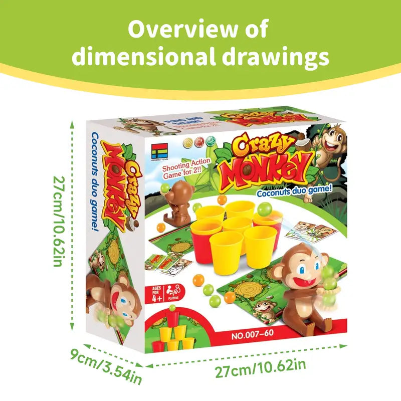Schießspiel | Brettspiel Affe Zwei-Personen Reflex Strategie Familienspaß-Luzern Mode