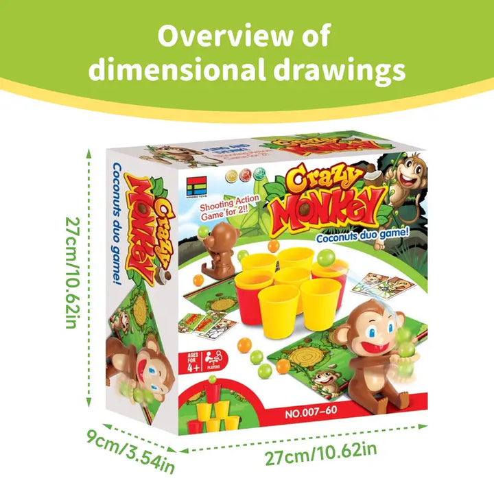 Schießspiel | Brettspiel Affe Zwei-Personen Reflex Strategie Familienspaß-Luzern Mode