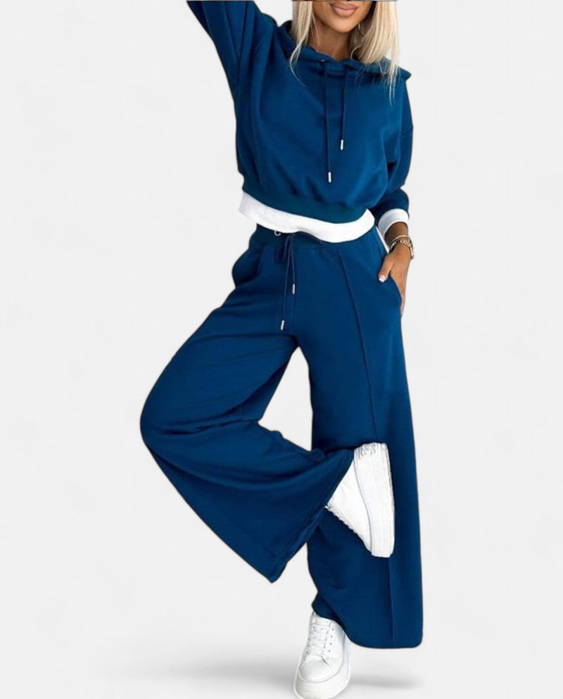 Damen Jogginganzug Kapuzenpullover Set Freizeitmode-Luzern Mode
