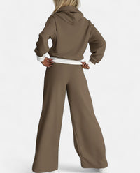 Damen Jogginganzug Kapuzenpullover Set Freizeitmode-Luzern Mode