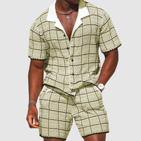 Zweiteilige Herren-Sommerhose mit Karomuster – Jules
