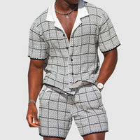 Zweiteilige Herren-Sommerhose mit Karomuster – Jules