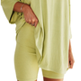 Weiches Lounge-Set | lockere Passform | elastischer Bund | atmungsaktiv | mit Taschen-Grün-S-Luzern Mode