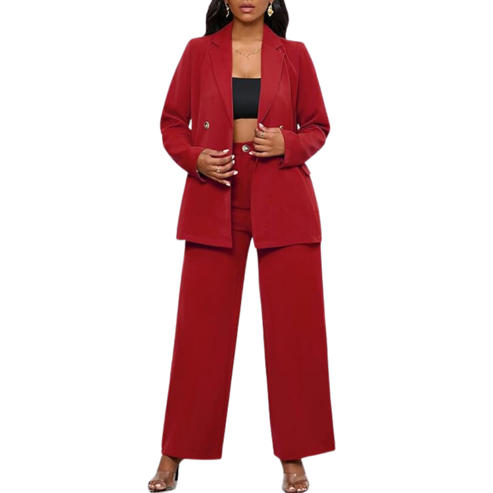 Damen Anzug Set Business Casual mit Blazer und Hose-Luzern Mode