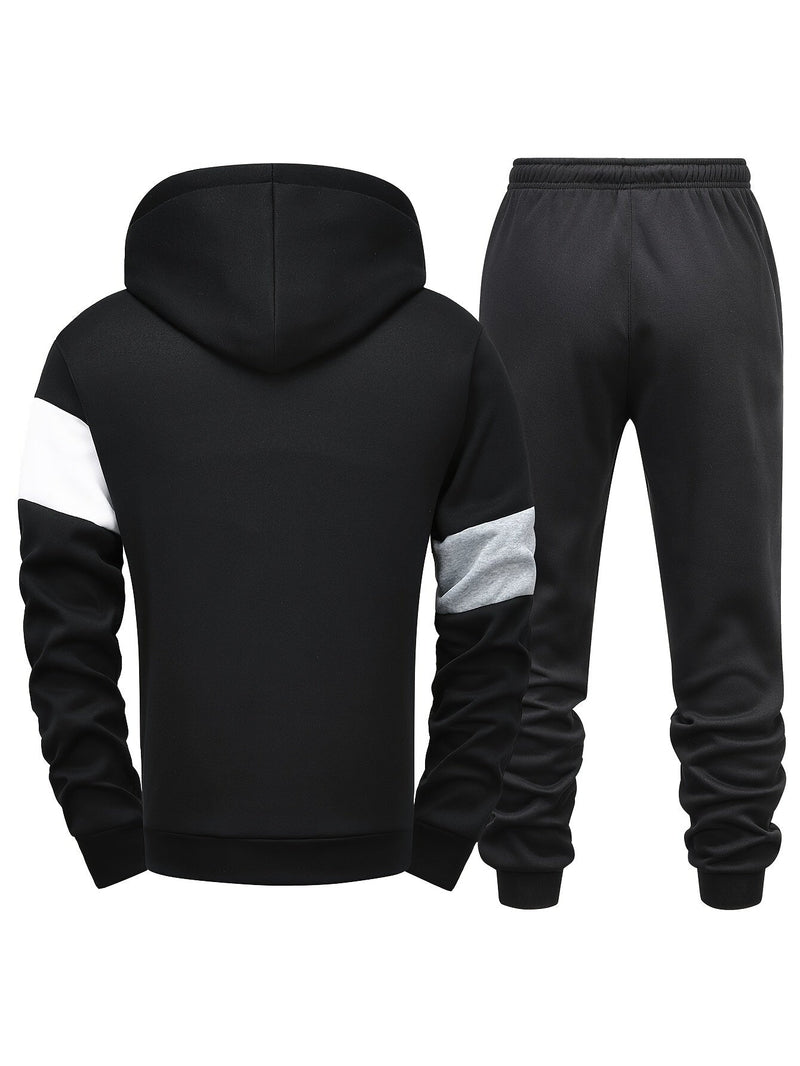 Herren Jogginganzug Set Kapuzenpullover und Jogginghose-Luzern Mode
