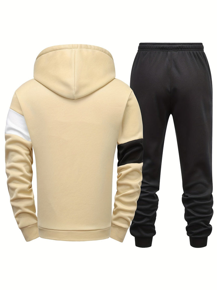 Herren Jogginganzug Set Kapuzenpullover und Jogginghose-Luzern Mode