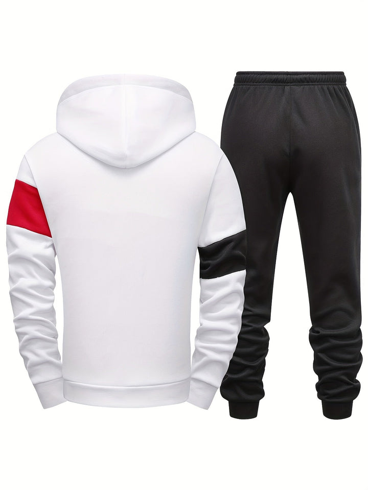 Herren Jogginganzug Set Kapuzenpullover und Jogginghose-Luzern Mode