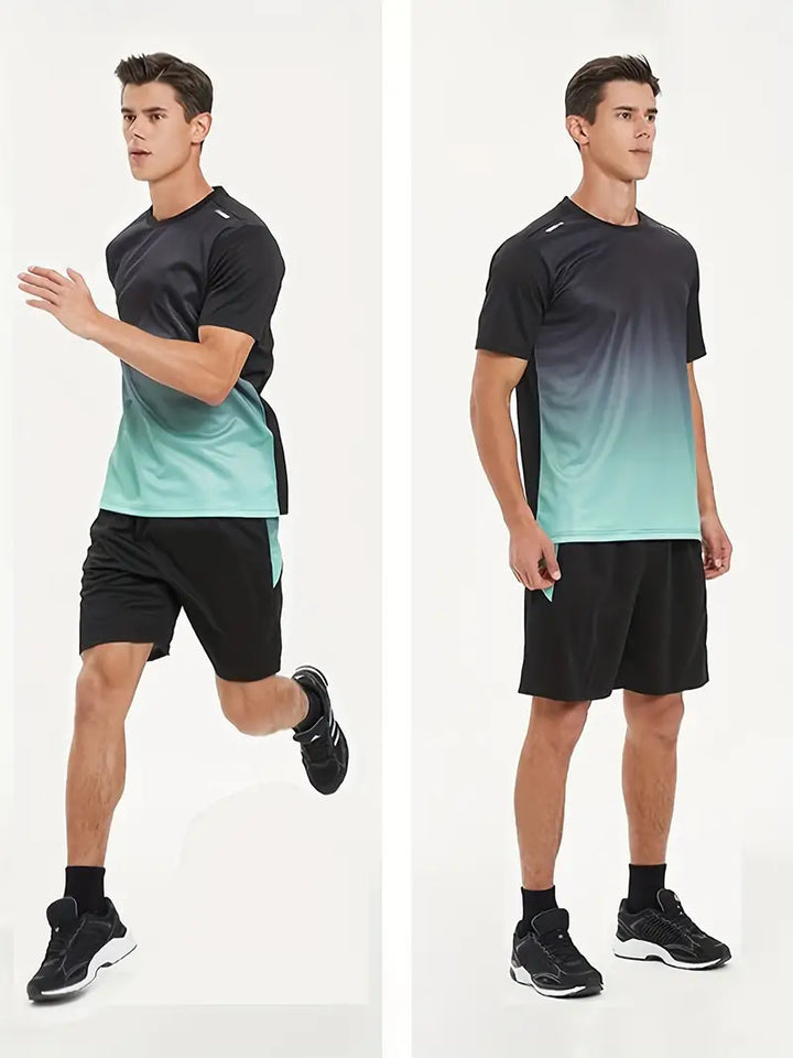 Atmungsaktiv | elastisch | schnelltrocknend | Herren Sportset 1+1 Gratis Aktion-Luzern Mode