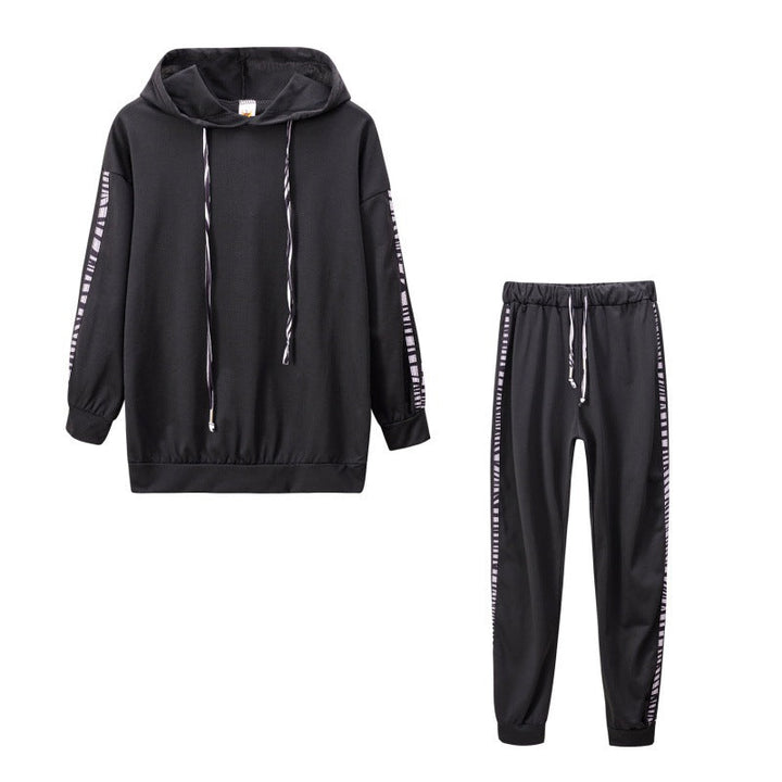 Damen Sportset | Zweiteilig | Hoodie | Hose | Lässig | Elastisch-Luzern Mode