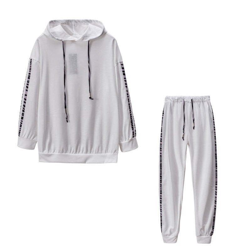Damen Sportset | Zweiteilig | Hoodie | Hose | Lässig | Elastisch-Luzern Mode