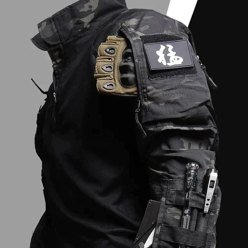 Taktische Outdoor-Kleidung Set für Herren - Camouflage Design-Luzern Mode