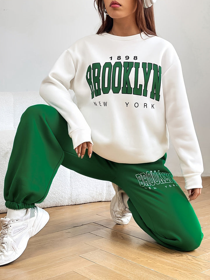 Damen Jogginganzug Brooklyn New York Freizeitmode-Luzern Mode