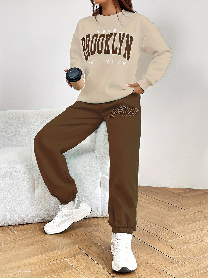 Damen Jogginganzug Brooklyn New York Freizeitmode-Luzern Mode