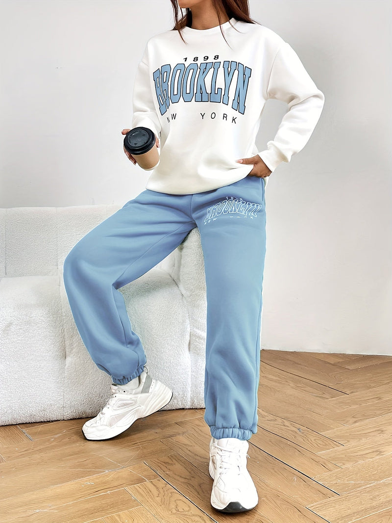 Damen Jogginganzug Brooklyn New York Freizeitmode-Luzern Mode