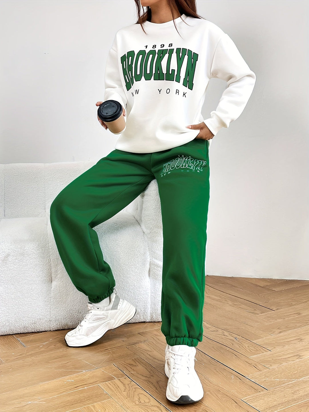 Damen Jogginganzug Brooklyn New York Freizeitmode-Luzern Mode