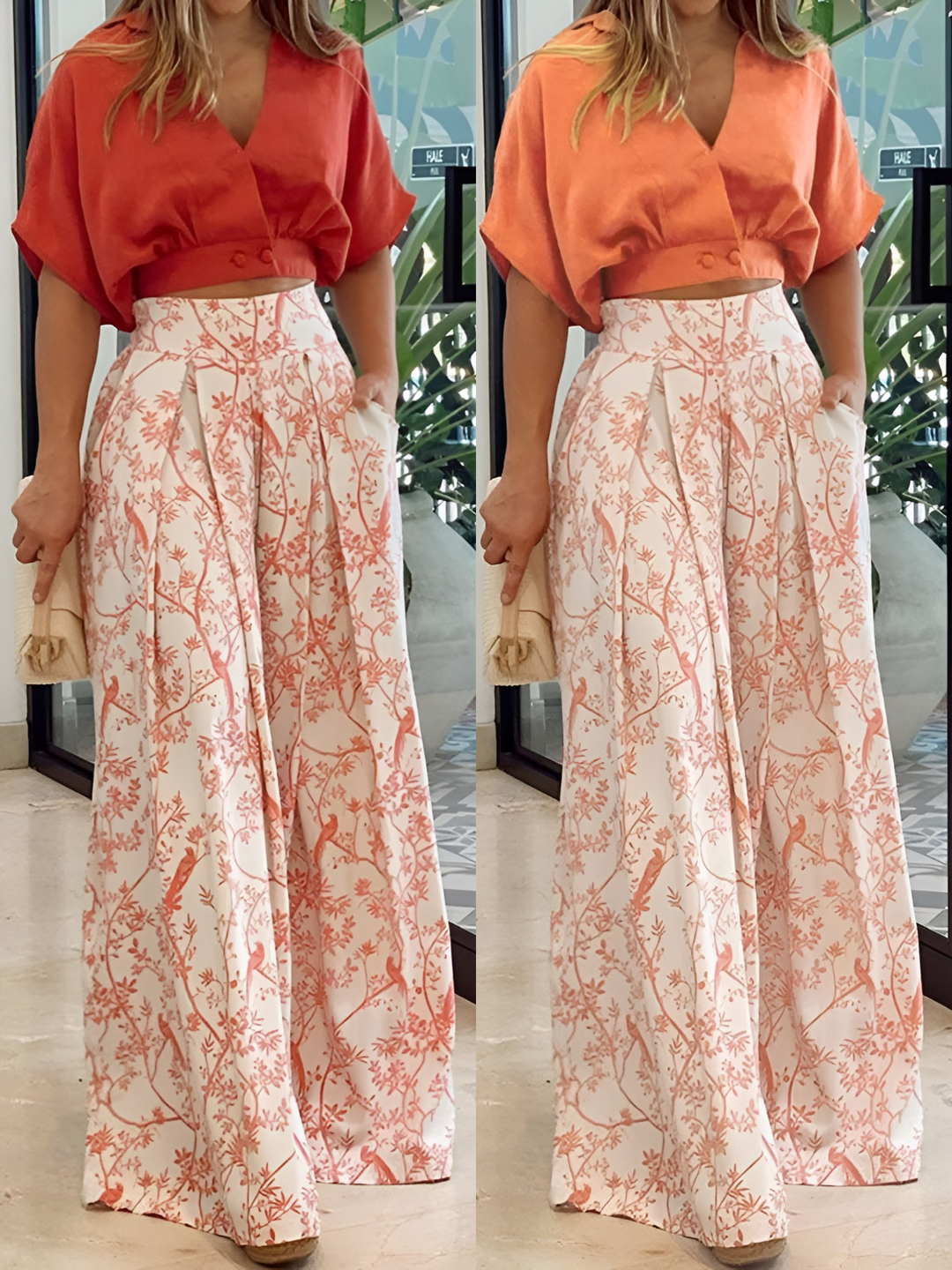 Damen Zomerset | Locker fallend | Bluse | Hose | 2-teilig | Luftig-Luzern Mode